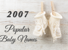 Popular Baby Names 2007